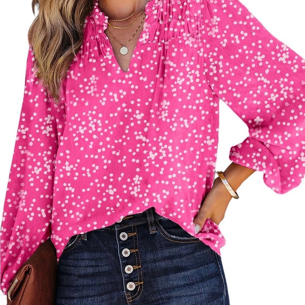 Pink Floral Women's Top- NEW!!